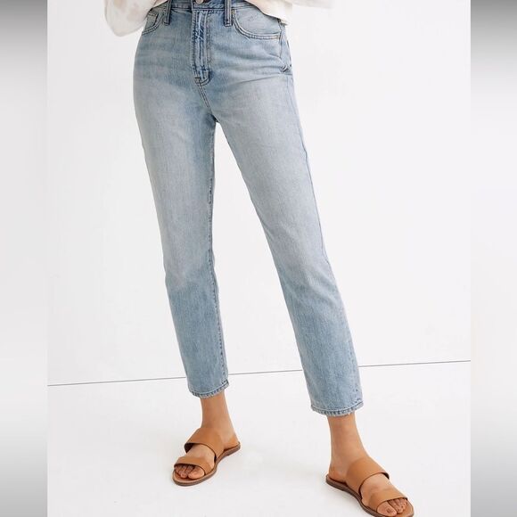 Madewell NWT The “Curvy Perfect Vintage” Jeans High Rise Fitzgerald Wash Sz 24 - Picture 1 of 11